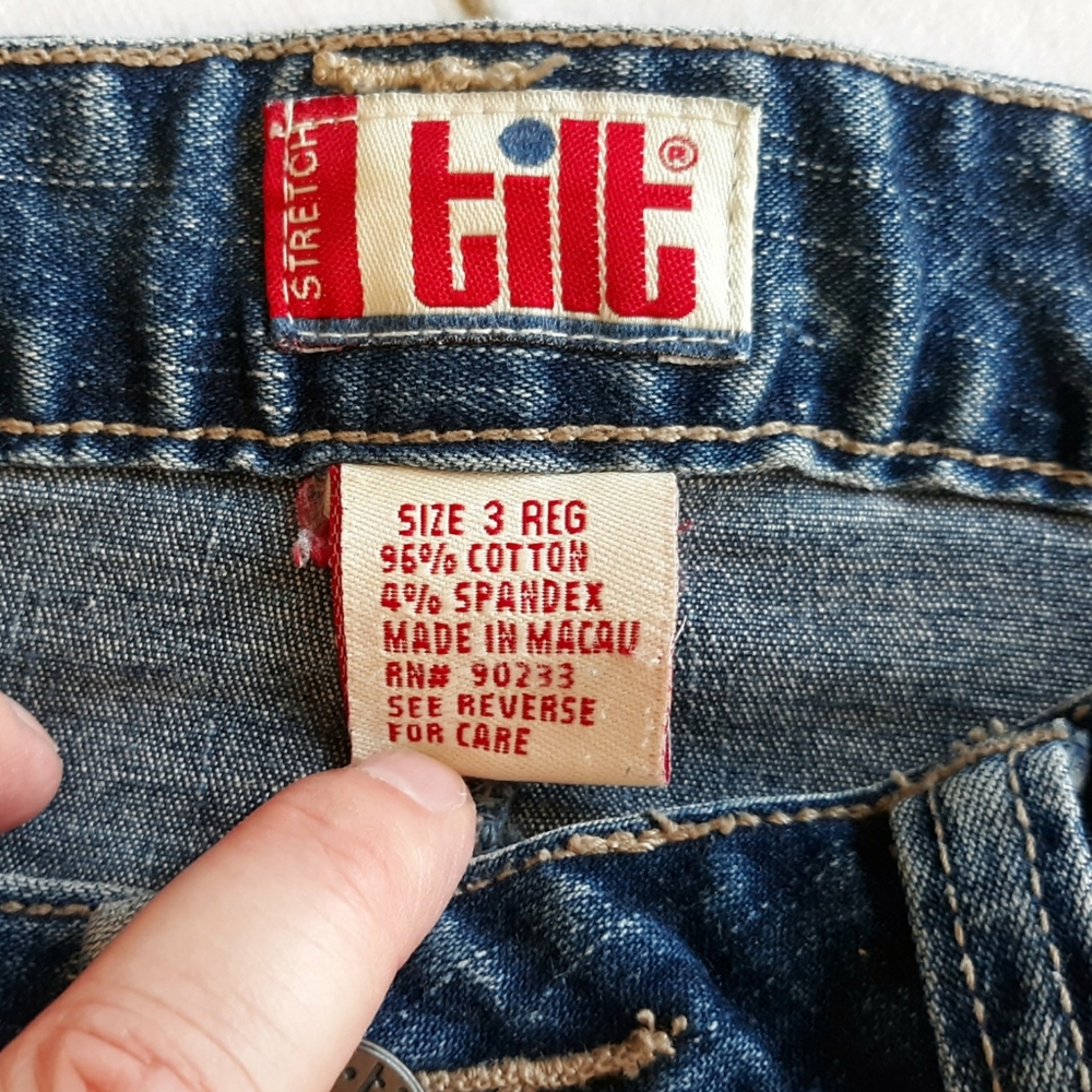 TILT Vintage Medium-Dark Wash Flare Jeans Size 3 Regular - Picture 10 of 12